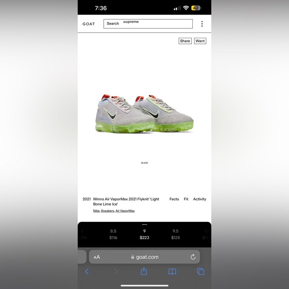 Nike vapor max